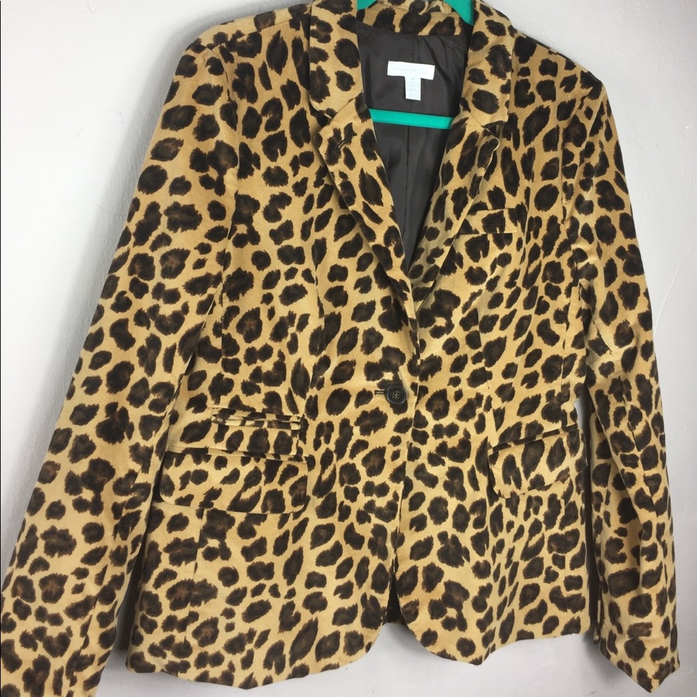 Women’s Leopard print blazer size 10